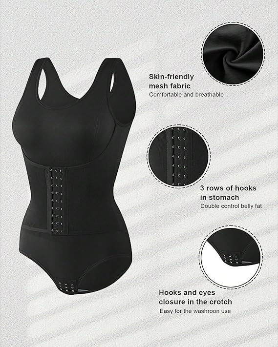 Women’s Seamless Shapewear Bodysuit – Tummy Control Waist Trainer & Body Shaper