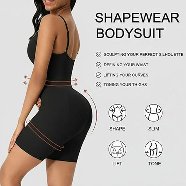 Women’s Waist Cami Shapewear Bodysuit – Tummy Control & Booty Lift Body Shaper