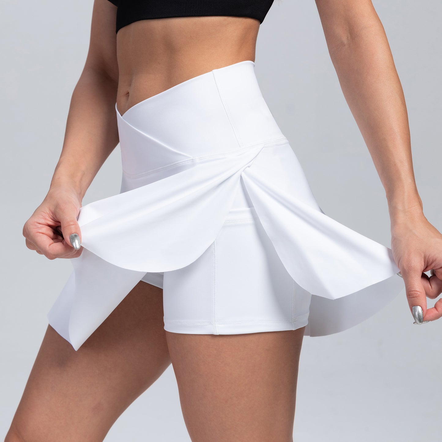 High Waist Yoga Shorts for Women – Breathable Moisture-Wicking Workout Shorts