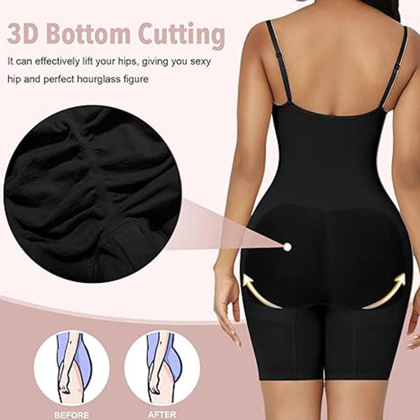 Women’s Waist Cami Shapewear Bodysuit – Tummy Control & Booty Lift Body Shaper
