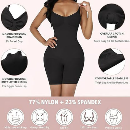 Women’s Waist Cami Shapewear Bodysuit – Tummy Control & Booty Lift Body Shaper