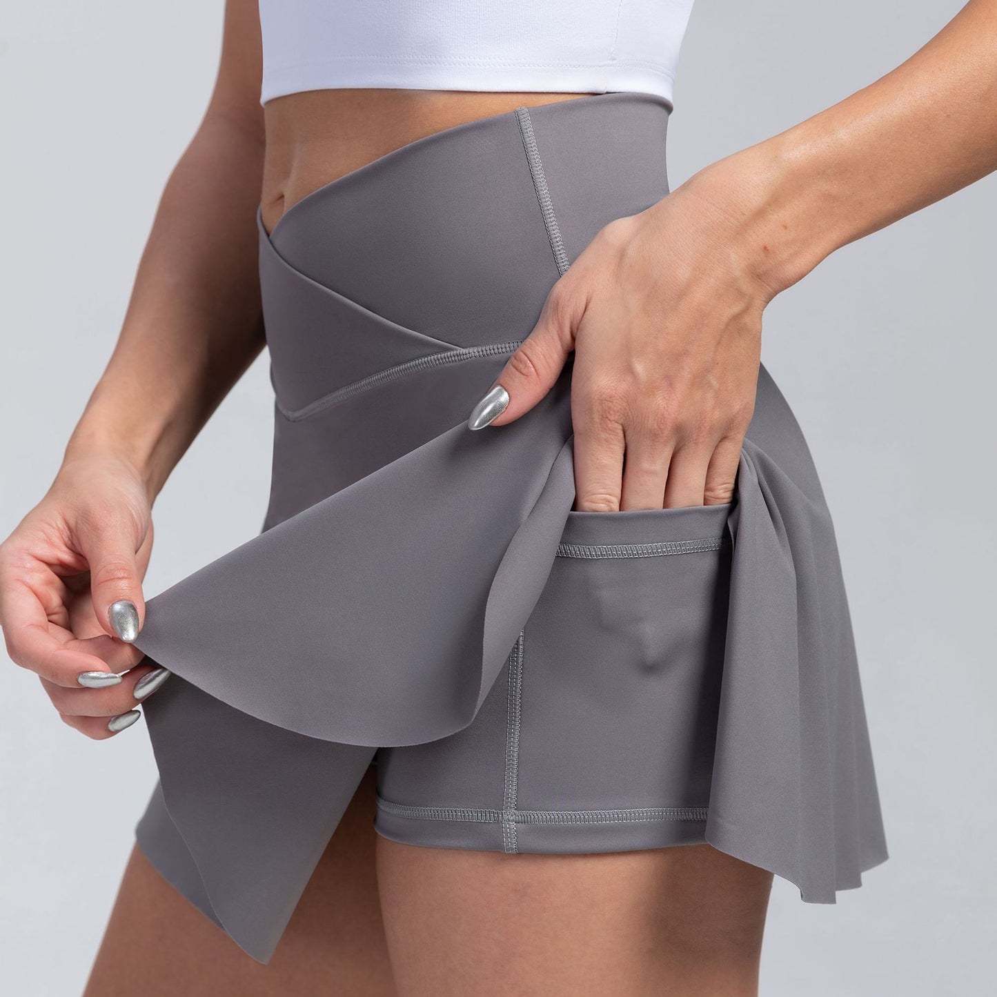 High Waist Yoga Shorts for Women – Breathable Moisture-Wicking Workout Shorts